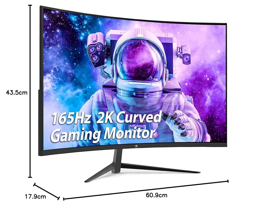 Z-Edge 27-inch Curved Gaming Monitor 16:9 2560x1440 165